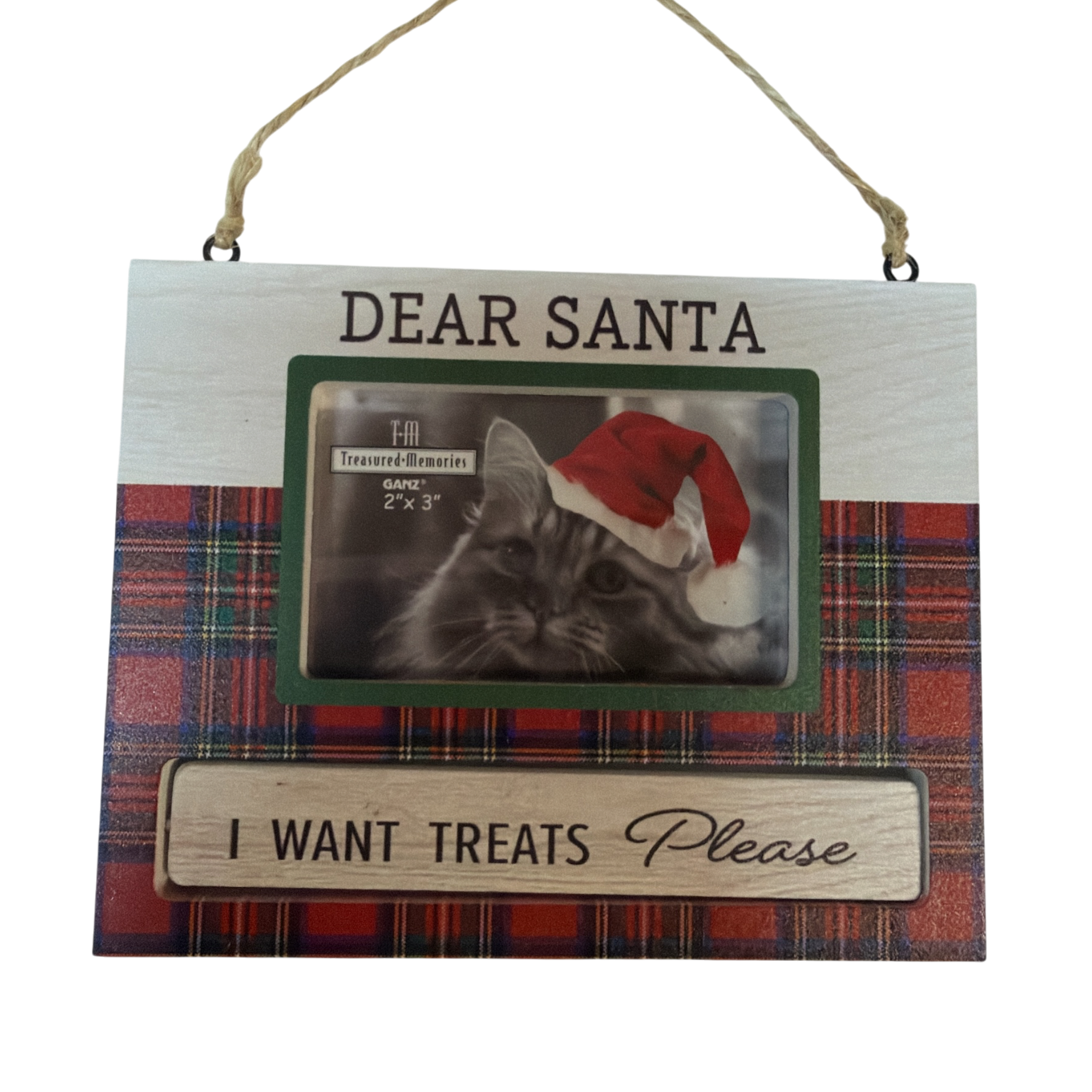 Pet Photo Frame Ornament - Dear Santa