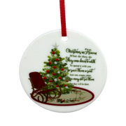 Christmas in Heaven Quote Ornament - A Touching Tribute