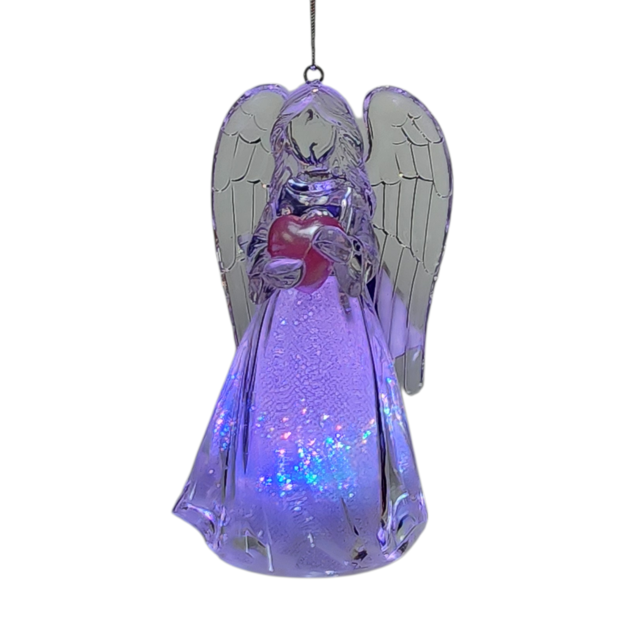 Birthstone Lighted Angel Ornament -