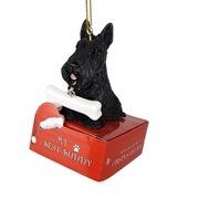 Scottie with Bone Ornament