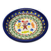 Ceramic Snack Plate - Gingerbread Joy Pattern