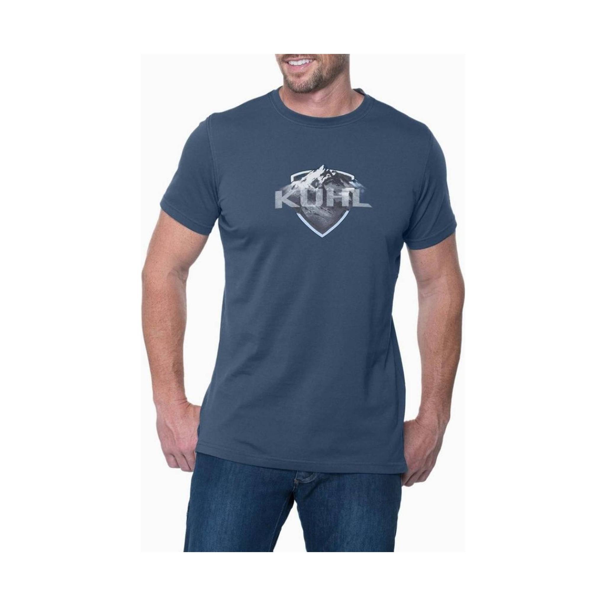Kuhl Men's Born in the Mountains T-Shirt - Pirate Blue by Lenny's Shoe & Apparel