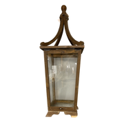 Large Wood and Glass Lantern