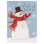 Let It Snow Snowman Card