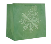 Square Jumbo Gift Bag - Snowflake