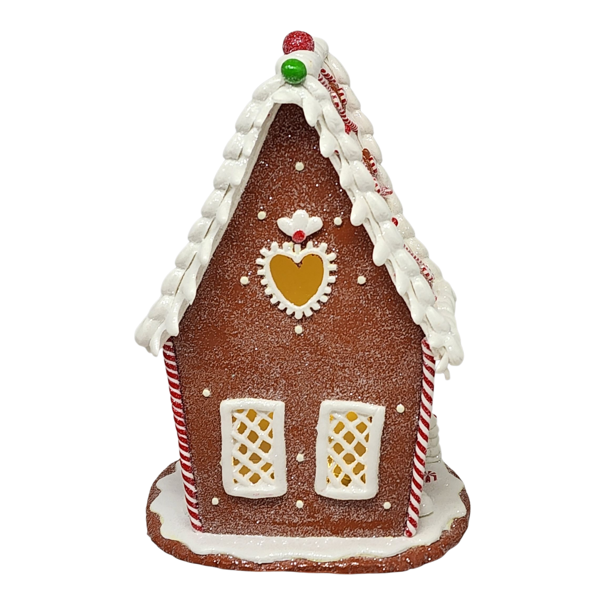 Whimsical Lighted Gingerbread Cottage