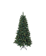 4.5' Pre-Lit Point Pine Tree - Multicolored