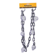 Chain Garland With Glitter Skulls