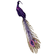 Sequin Peacock Ornament -