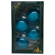 Krebs Value Glass Ball 4 pack - Teal Strand Dreams