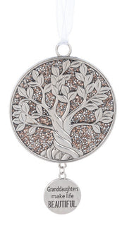 Tree of Life Ornament - Granddaughters Make Life Beautiful