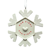Our First Christmas 2025 Snowflake Hallmark Ornament
