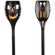 LED Solar Scary Pumpkin Face Torch -