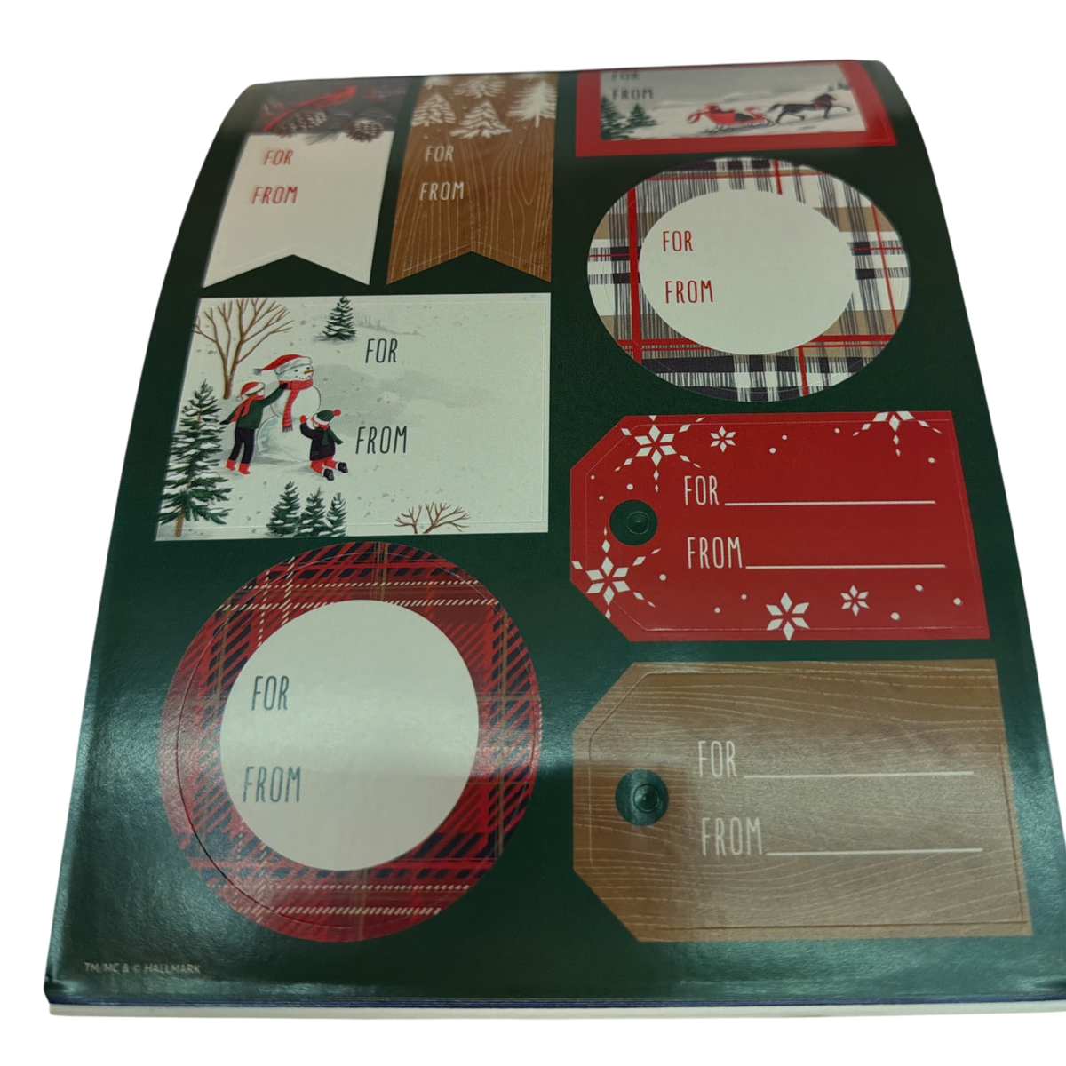 96 Gift Tag Holiday Seals