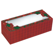 Holiday Treat Box 2 Pack - Red with Holly
