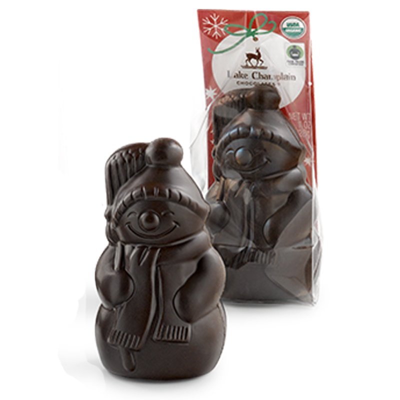 Lake Champlain Dark Chocolate Snowman Placesetting