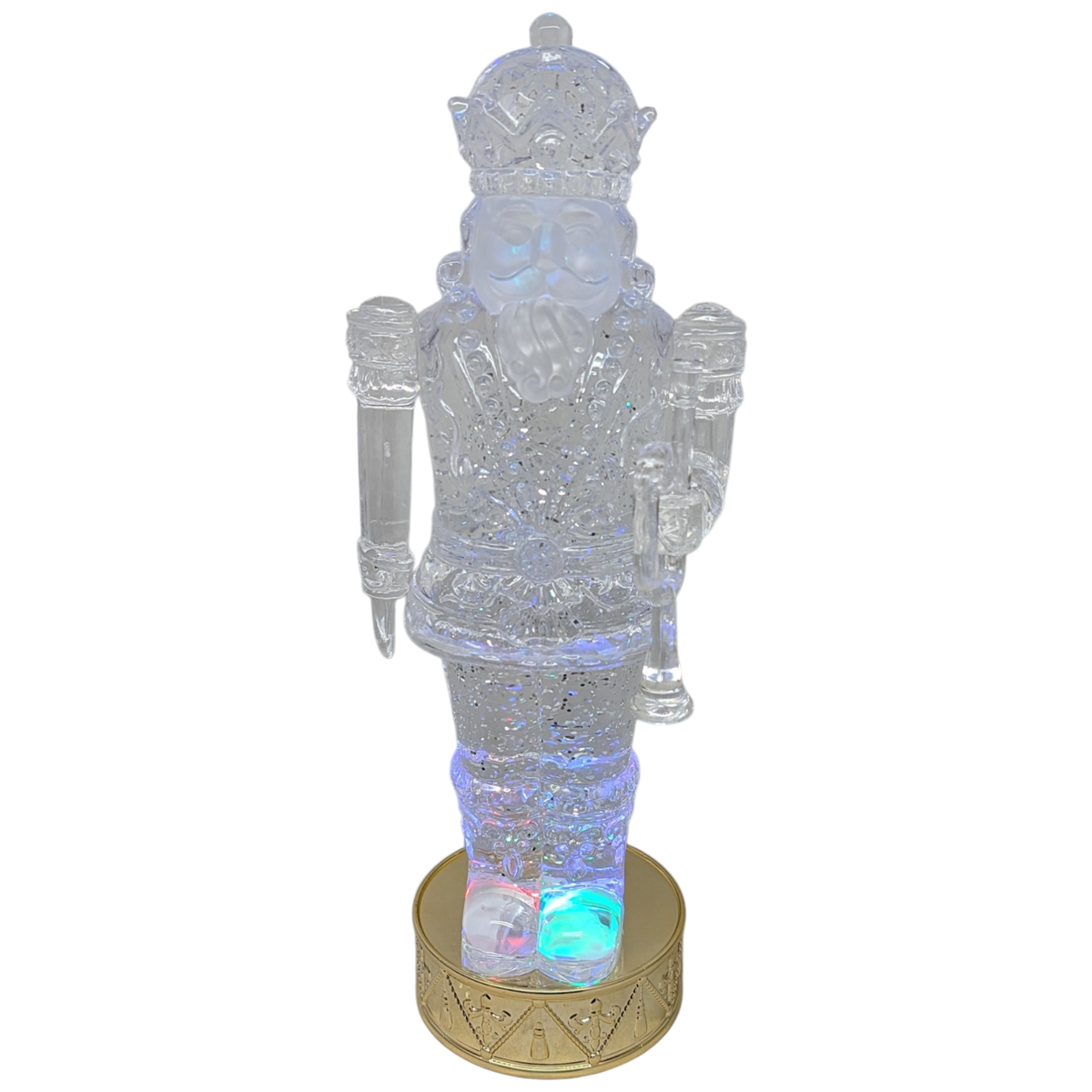 Spinning Water Globe Toy Soldier - Gold Base