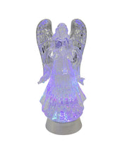 Illuminated Swirling Angel Water Globe