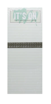 Jumbo Magnetic List Pad - It's On - Time to Make the Magic Happen