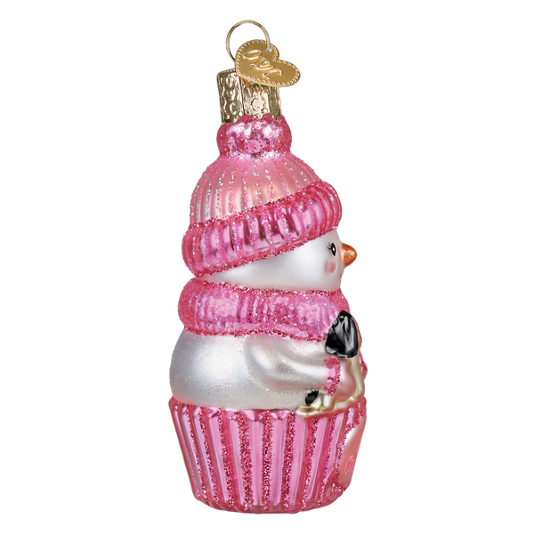 Snow Baby Cupcake Girl Ornament