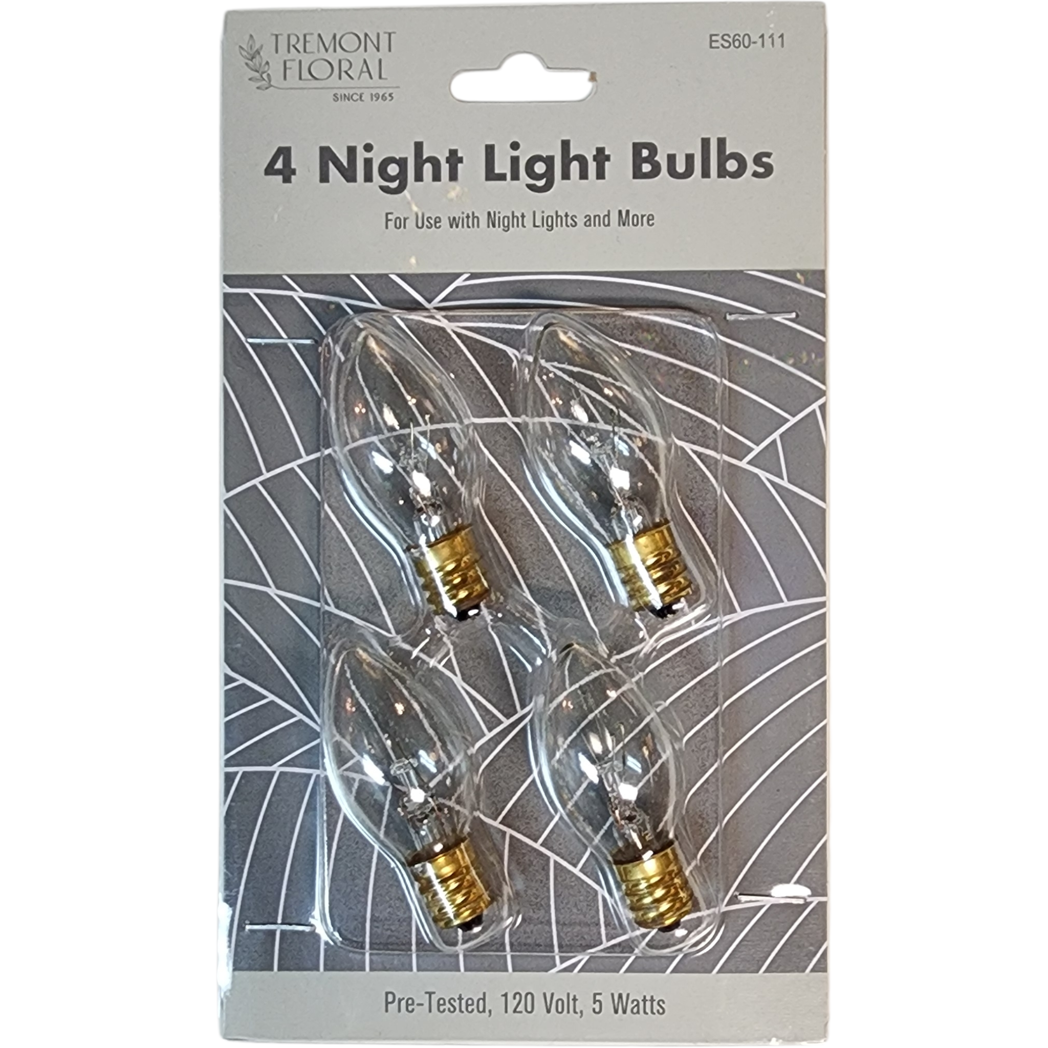 Night Light Lightbulbs (4) - C7 - 5 Watts