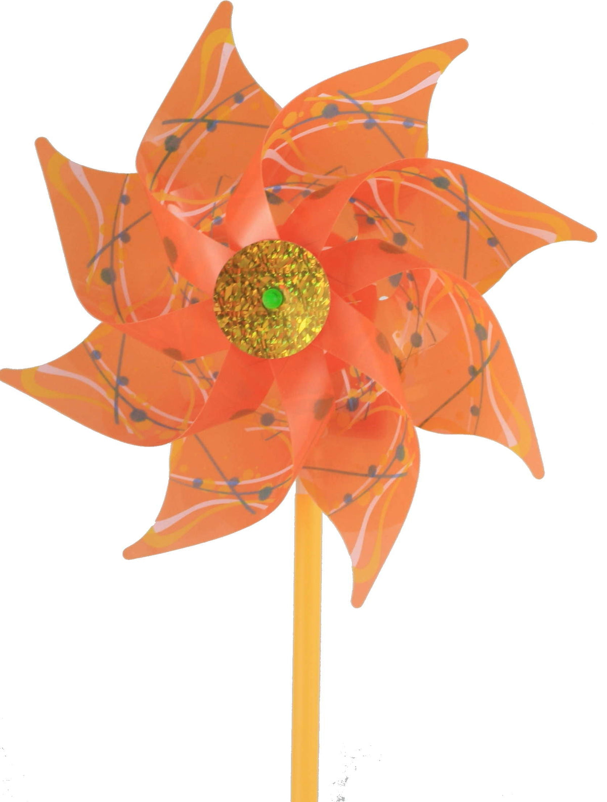 PVC Pinwheel - Orange Dragonflies