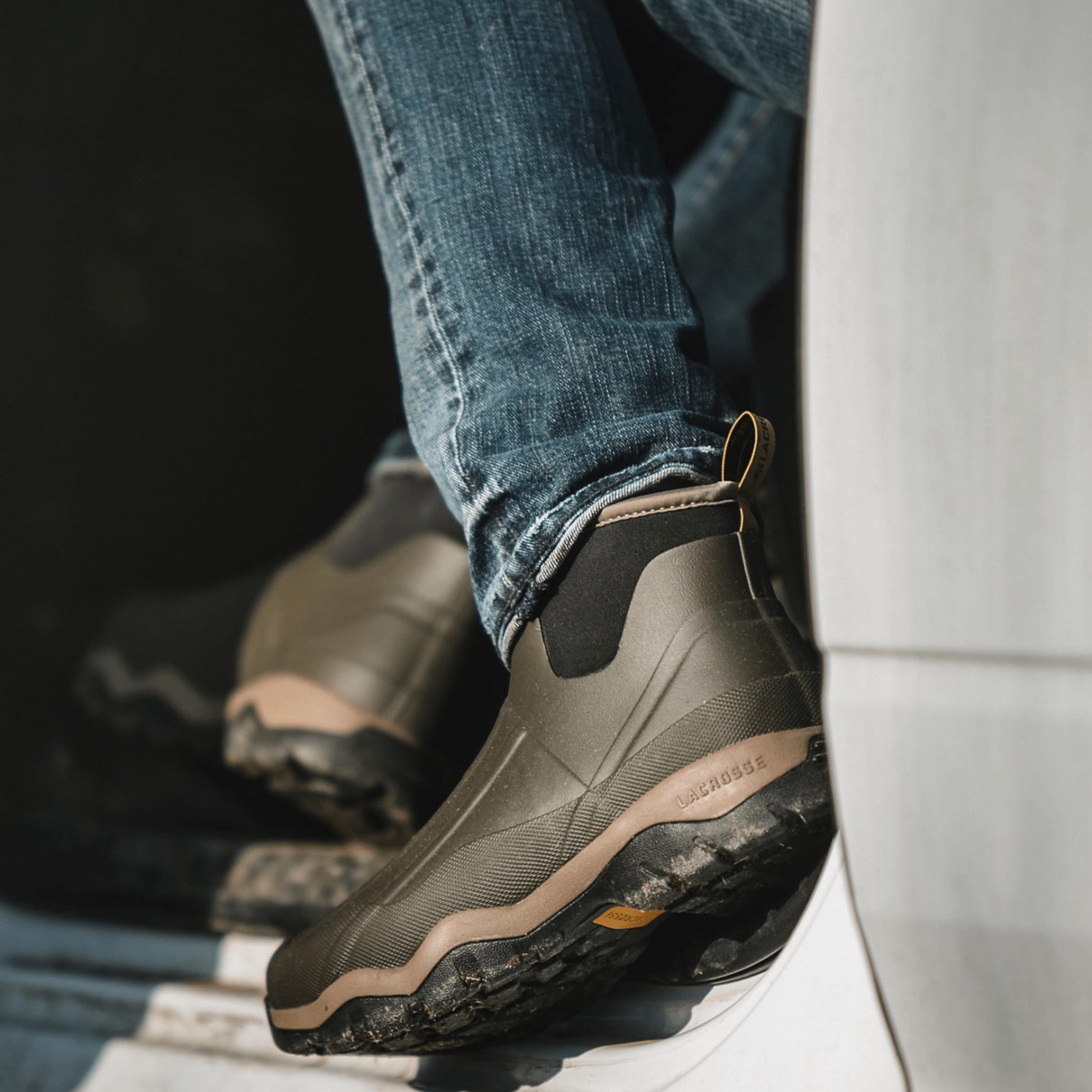 Lacrosse Men's Alpha Muddy Mid 6 Inch Boots - Stone by Lenny's Shoe & Apparel