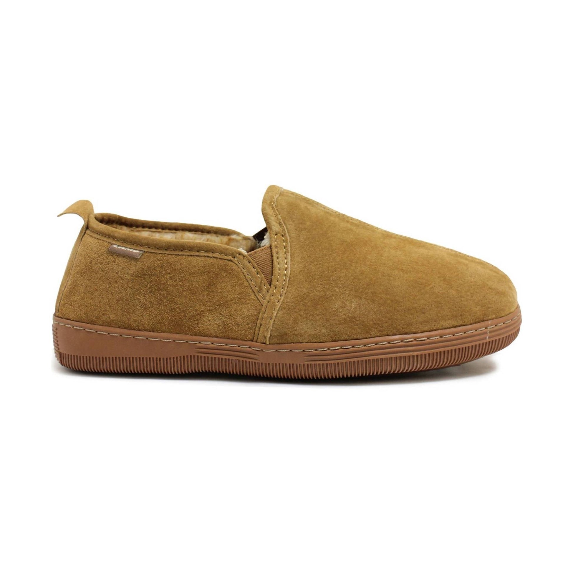 Lamo Sheepskin Men's Romeo Slipper - Chestnut by Lenny's Shoe & Apparel