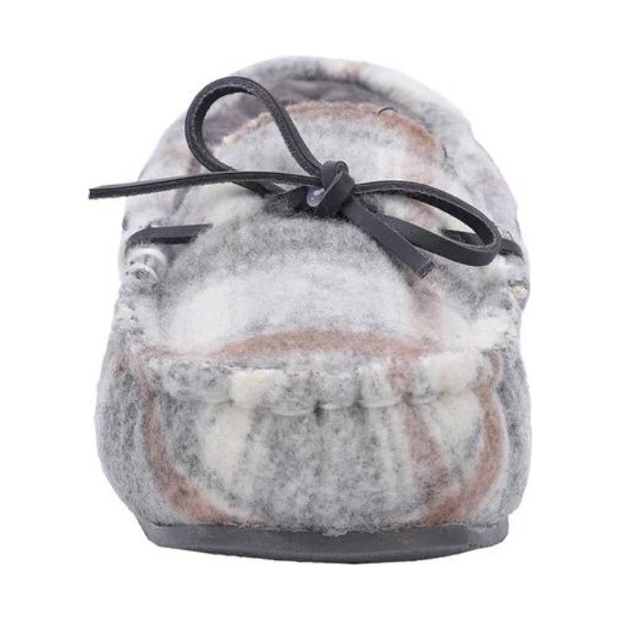 Lamo Women's Britain Moc II - Grey Plaid by Lenny's Shoe & Apparel