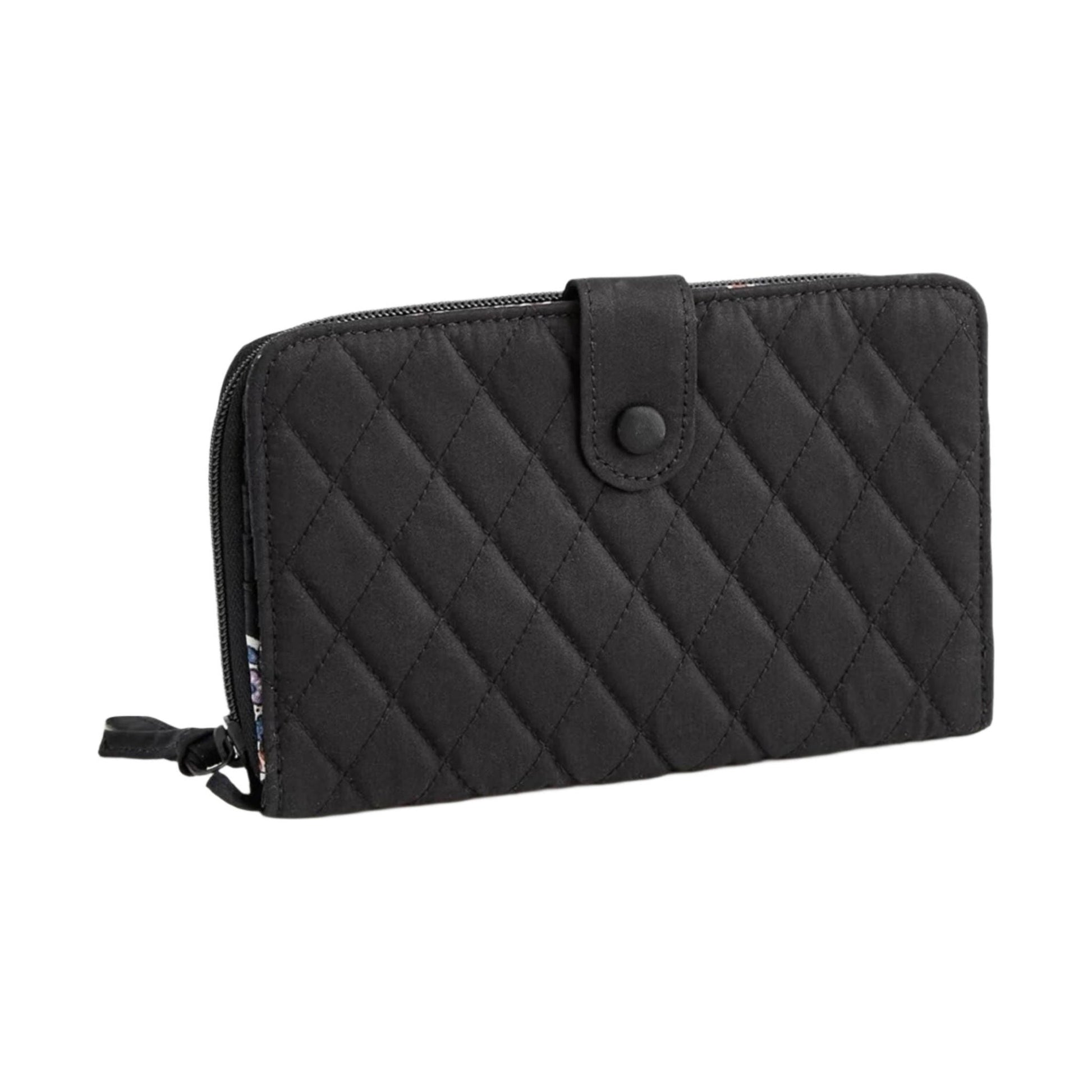 Large Tab Vera Bradley Cotton Large Tab Wallet - Moonless Night by Lenny's Shoe & Apparel
