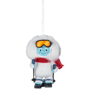 Yeti Skier: A Legendary Mountain Adventurer Ornament