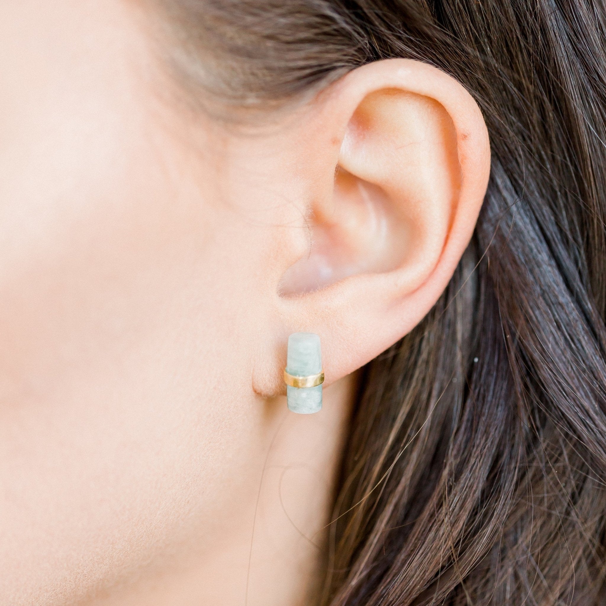 Layne Pillar Studs | Amazonite by elliparr
