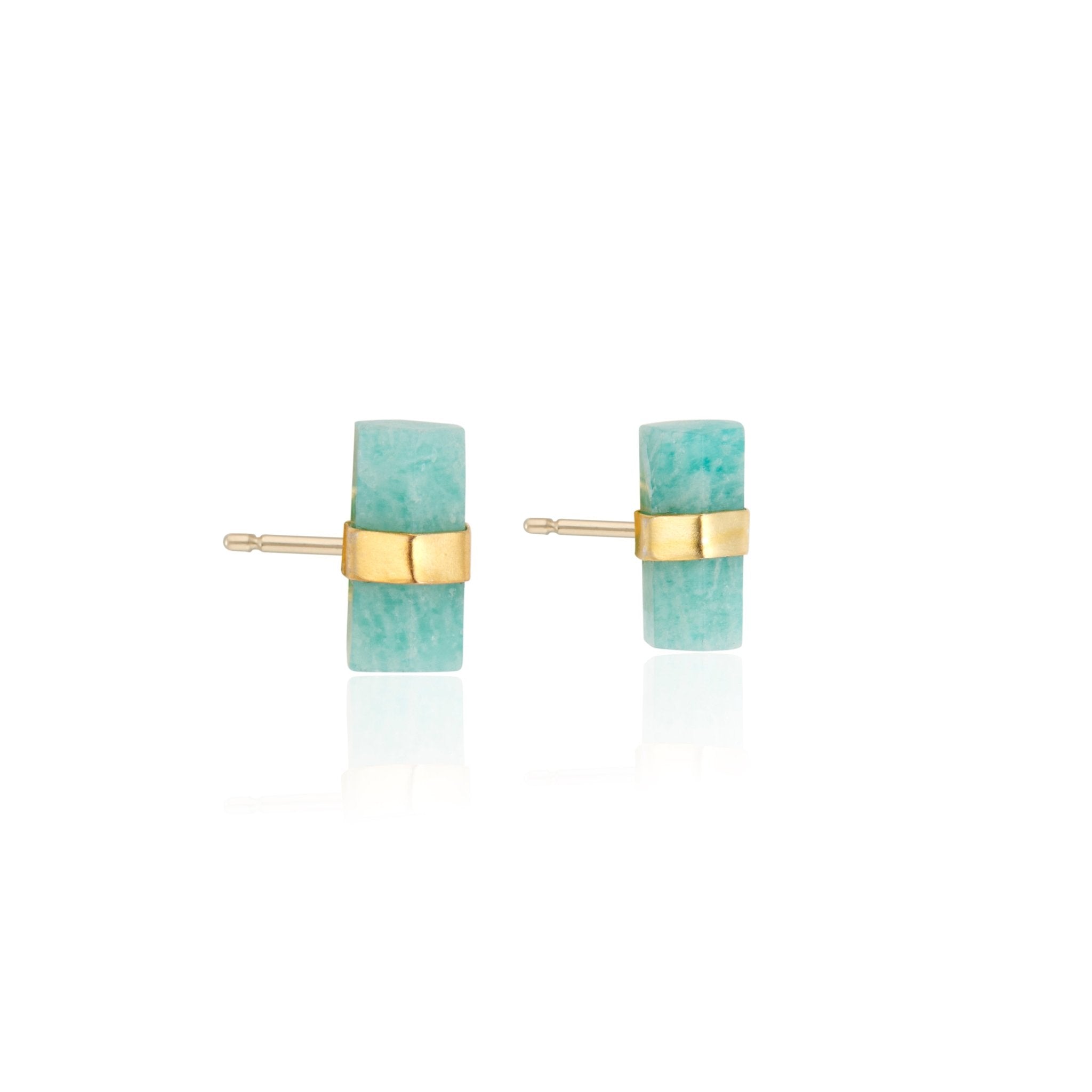 Layne Pillar Studs | Amazonite by elliparr