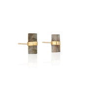 Layne Pillar Studs | Labradorite by elliparr