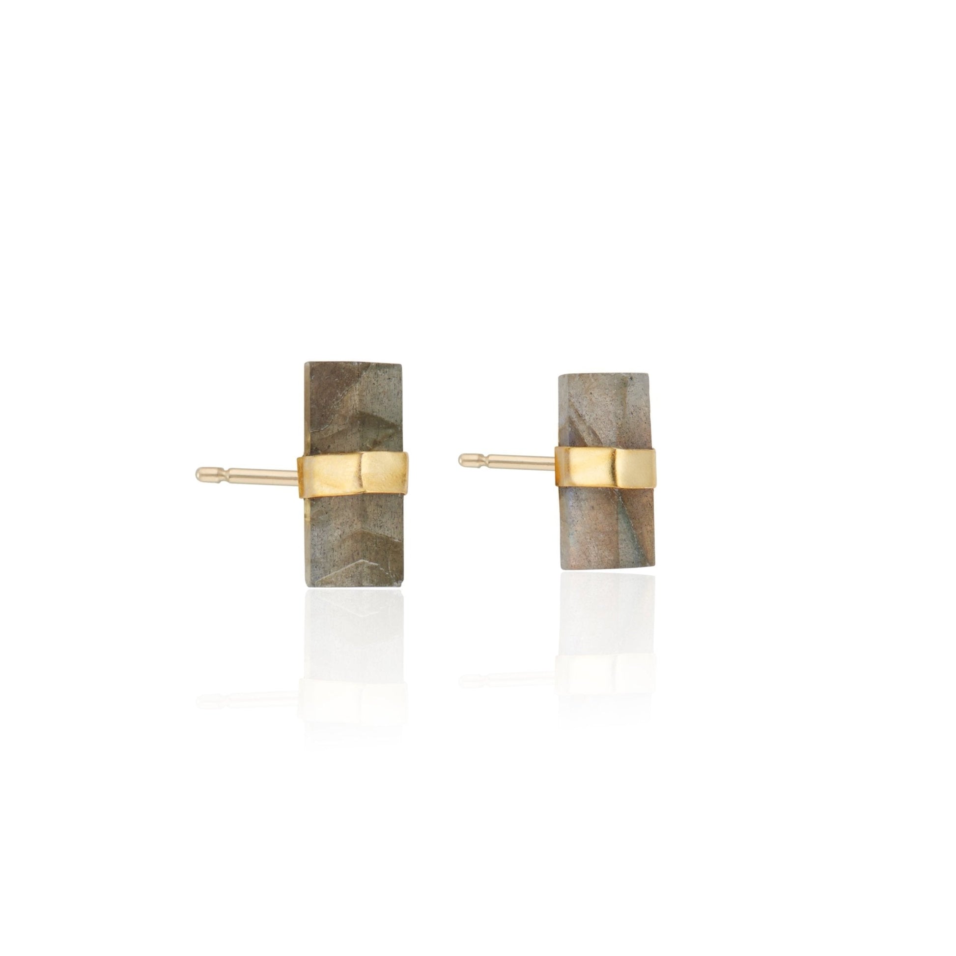 Layne Pillar Studs | Labradorite by elliparr