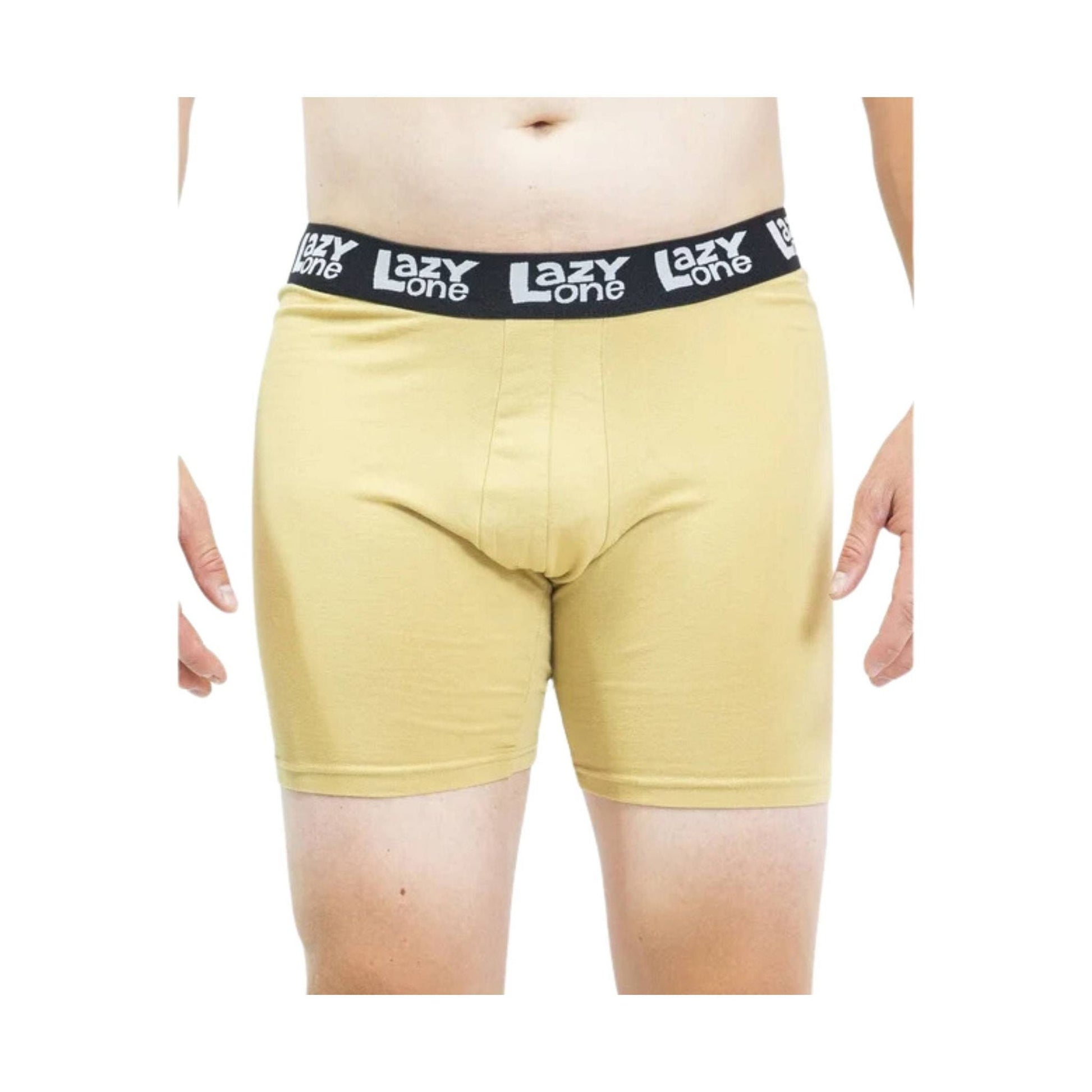 Lazy One Men's Montezuma Revenge Boxer Briefs - Yellow/ Blue/ Black by Lenny's Shoe & Apparel
