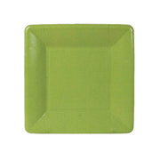 Grosgrain Border Moss Green - Salad/Desert Plate - Square
