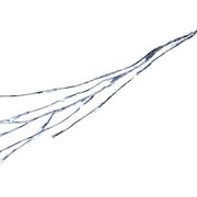 6 Foot Pre-Lit LED Twinkle Silver Branch Garland