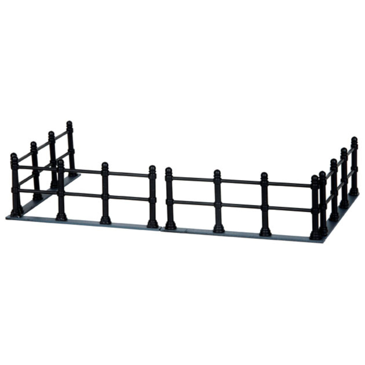 Black Canal Fence - 4 Piece Set