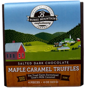 Salted Dark Chocolate Maple Caramel Truffles