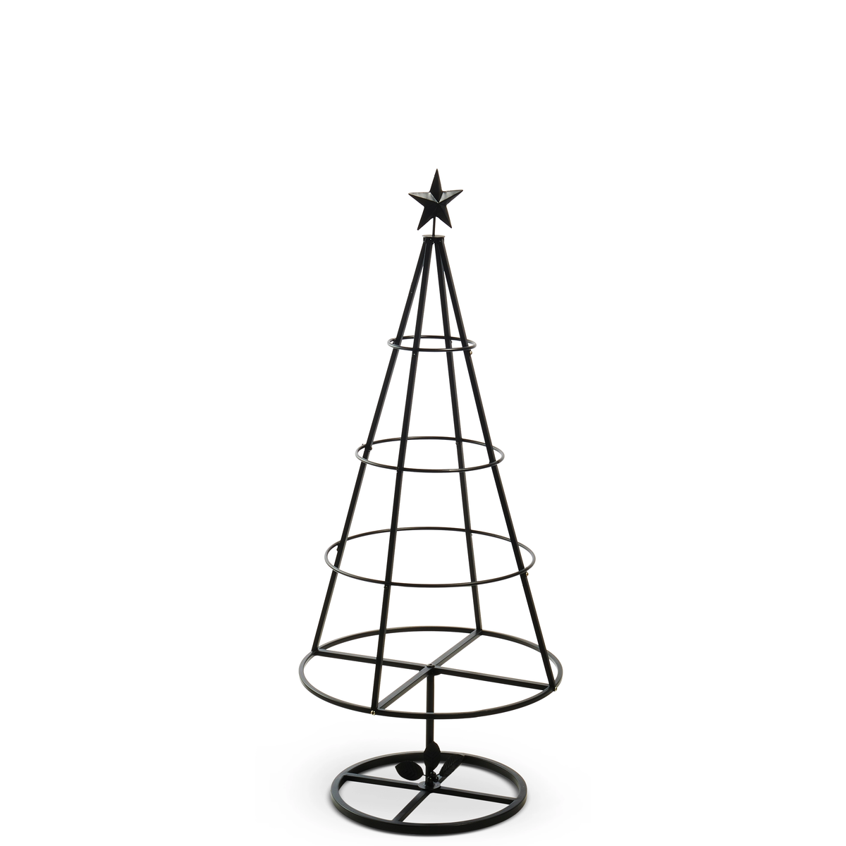 Iron Ornament Stand Tree - Black -