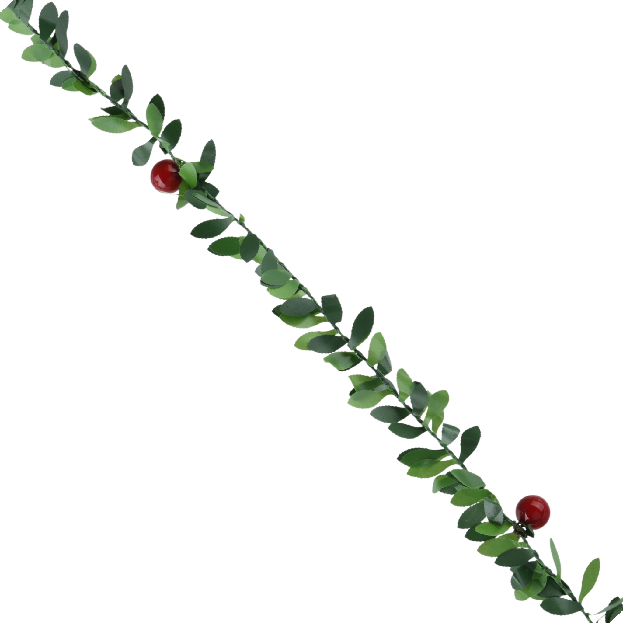 Whimsical Holly Garland - Berry Accents