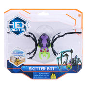HEX BOTS Skitter Bot Spider - Green Black and Purple