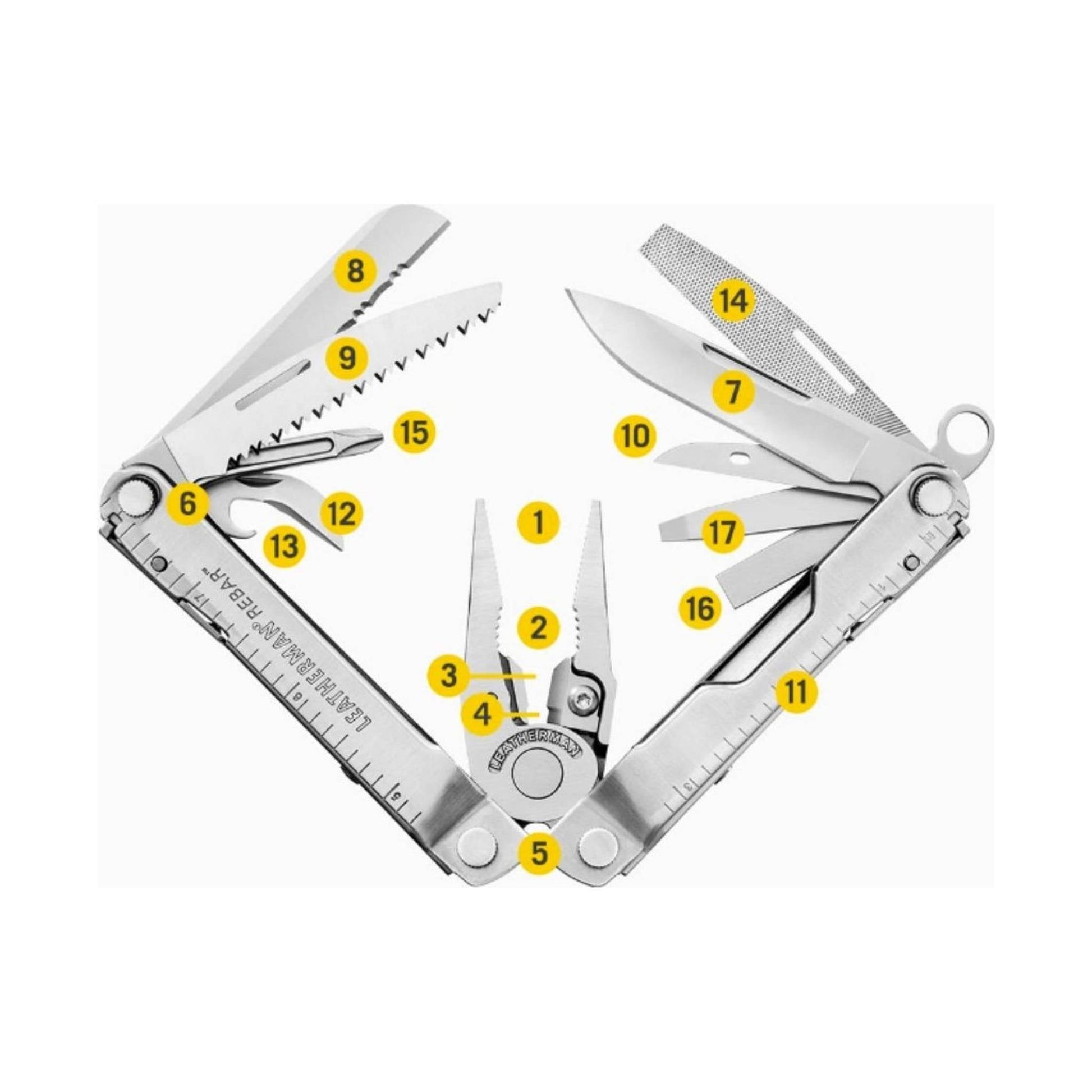 Leatherman Rebar - Stainless Steel by Lenny's Shoe & Apparel