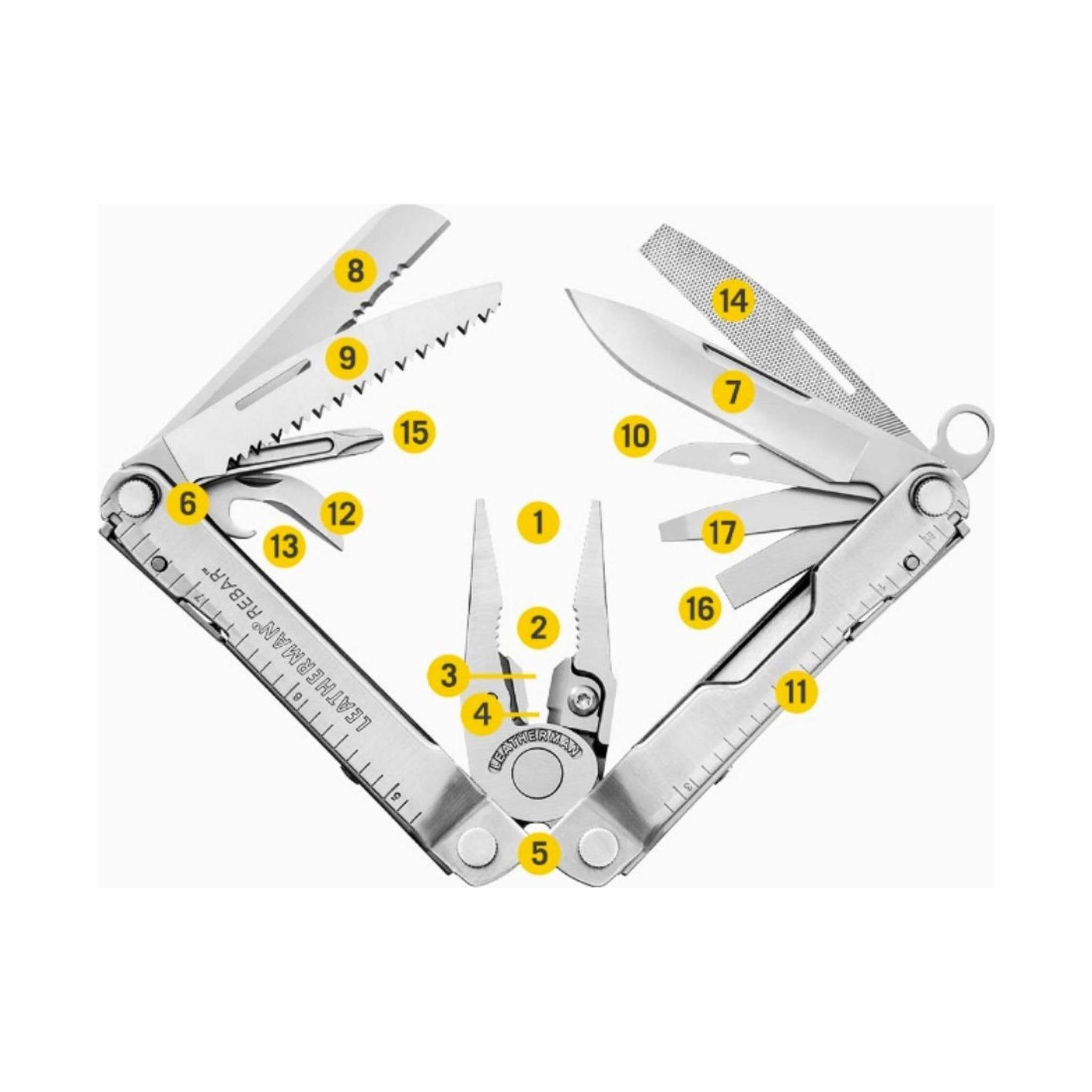 Leatherman Rebar - Stainless Steel by Lenny's Shoe & Apparel