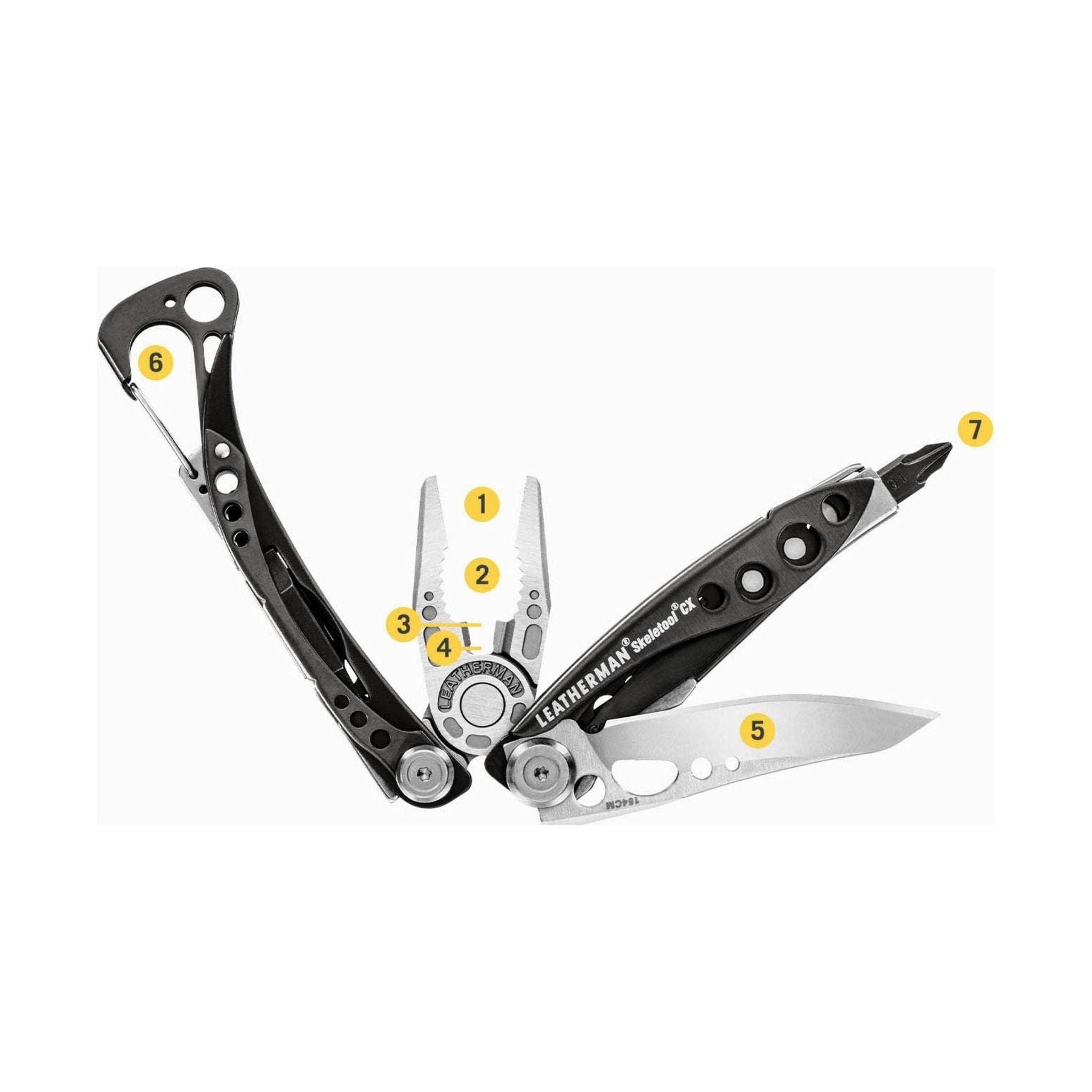 Leatherman Skeletool CX - Stainless Steel/Black by Lenny's Shoe & Apparel
