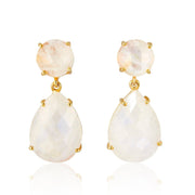 Lennox Earrings | Rainbow Moonstone by elliparr