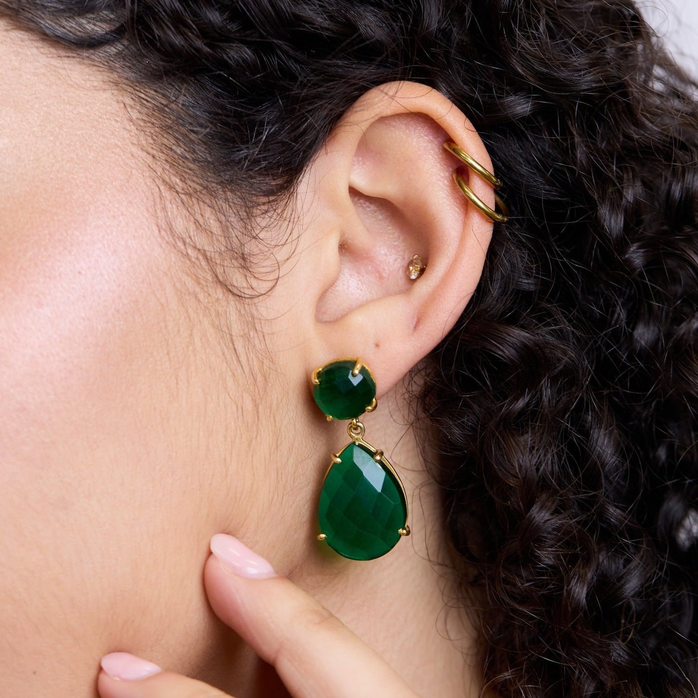Lennox Earrings | Green Quartz by elliparr