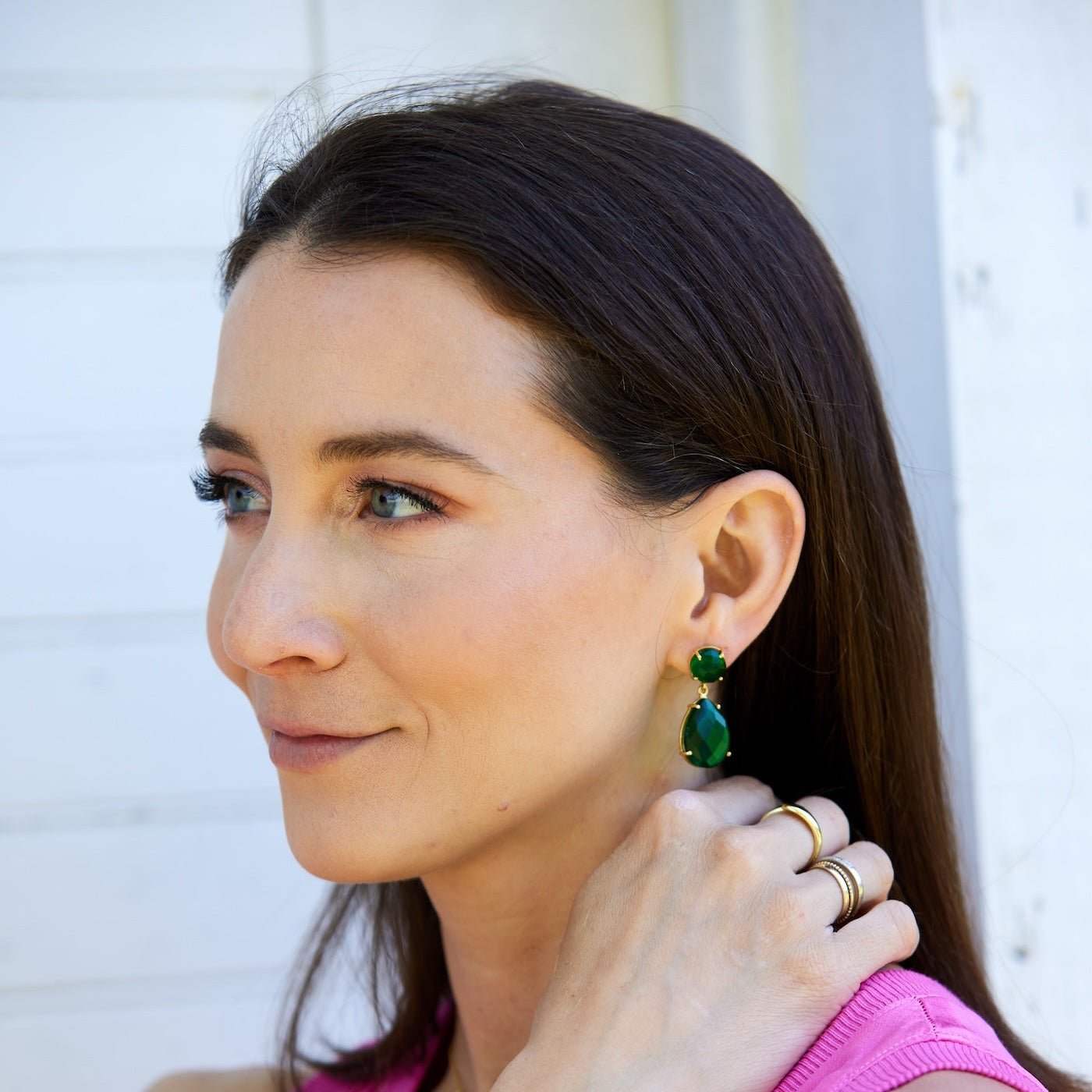 Lennox Earrings | Green Quartz by elliparr
