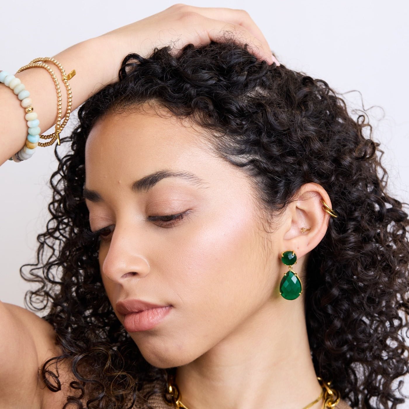 Lennox Earrings | Green Quartz by elliparr